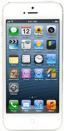 Смартфон Apple iPhone 5 64Gb White & Silver - Новосибирск