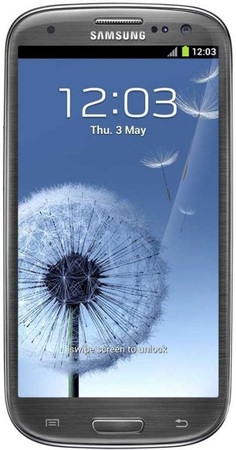 Смартфон Samsung Galaxy S3 GT-I9300 16Gb Titanium grey - Новосибирск
